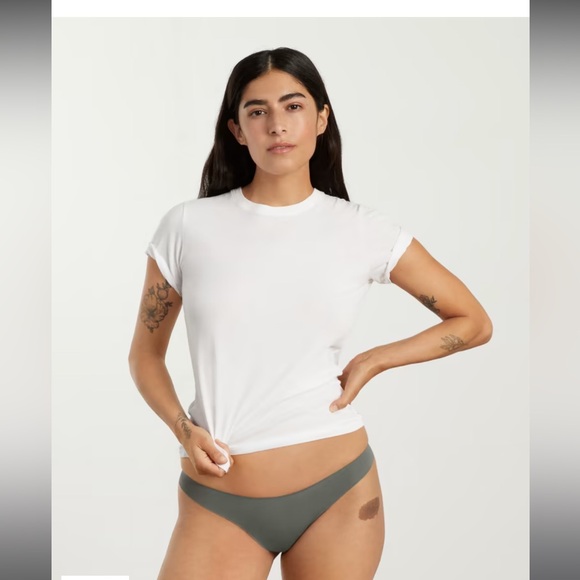 Everlane The Invisible Thong in Pewter Green Size XS - Picture 3 of 7